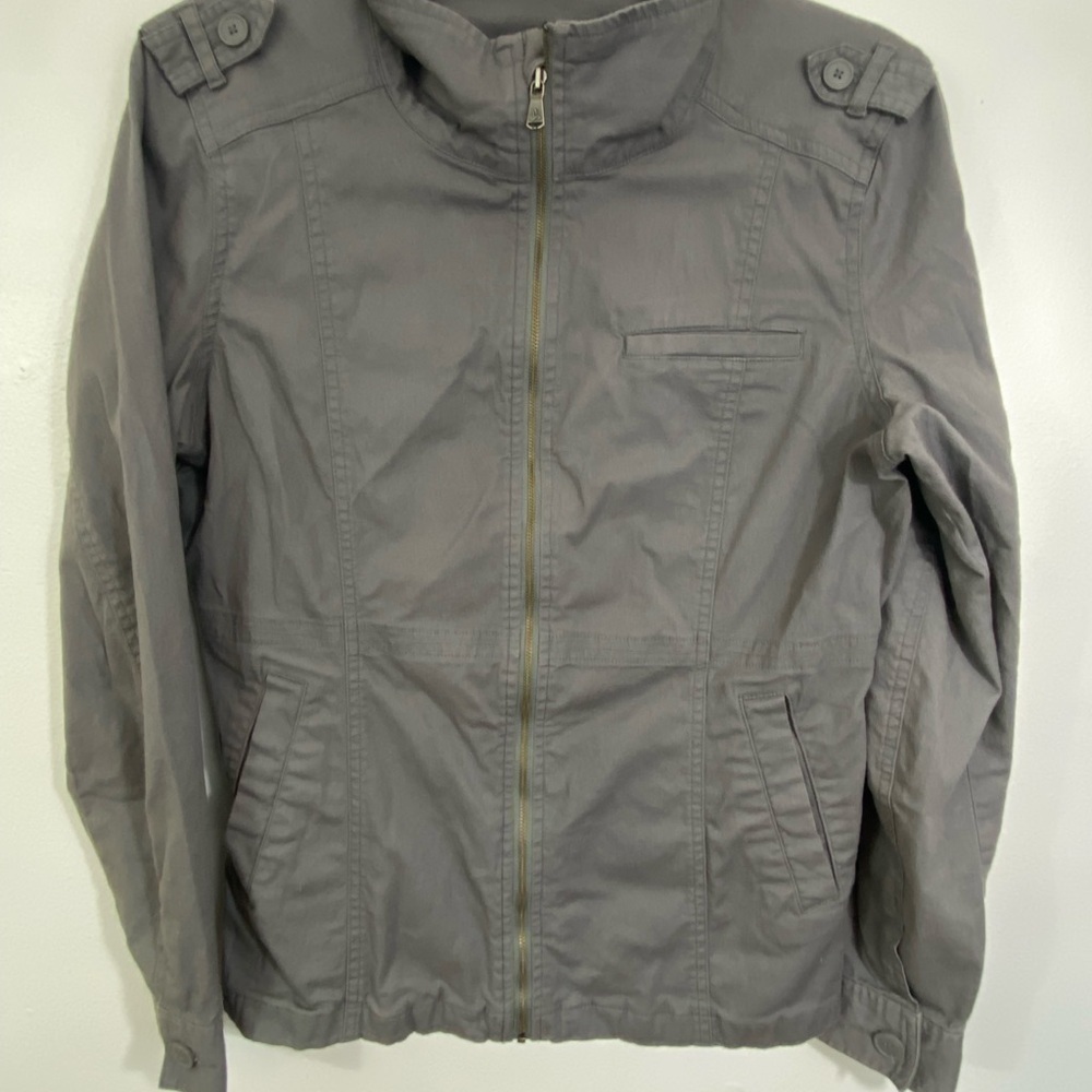 Prana Mayve Jacket Canvas Utility Grey Size Large Outdoor - Picture 3 of 11